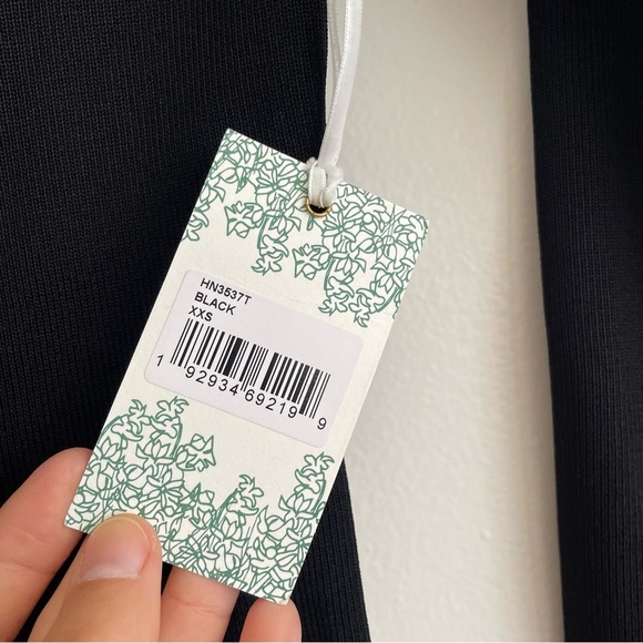 New NWT Tuckernuck Hyacinth House black knit off the shoulder Adrianna top XXS - Picture 9 of 16